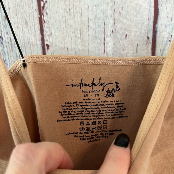 NWOT Intimately Free People skinny strap Brami - Picture 2 of 5